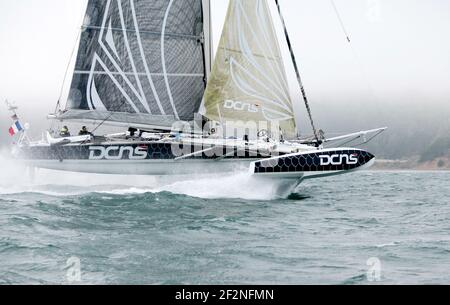 SAINLING - HYDRPTERE DCNS - ALAIN THEBAULT UND SEINE CREW SEGELN IN SAN FRANCISCO (USA) - 23/08/2012 - FOTO CHRISTOPHE LAUNAY/DPPI – Stockfoto