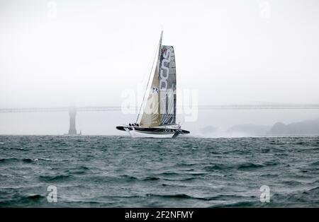 SAINLING - HYDRPTERE DCNS - ALAIN THEBAULT UND SEINE CREW SEGELN IN SAN FRANCISCO (USA) - 23/08/2012 - FOTO CHRISTOPHE LAUNAY/DPPI – Stockfoto