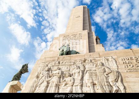 National Flag Memorial befindet sich in Rosario Stadt, Argentinien. Monumento a la Bandera. Hauptturm. Stockfoto