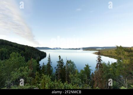 Wandertour in Schweden entlang des Höga Kustenleden Wanderweges Stockfoto