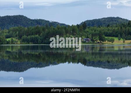 Wandertour in Schweden entlang des Höga Kustenleden Wanderweges Stockfoto