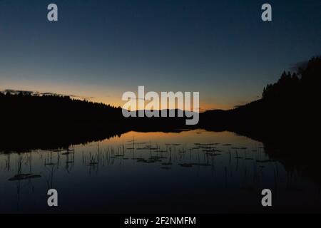 Wandertour in Schweden entlang des Höga Kustenleden Wanderweges Stockfoto