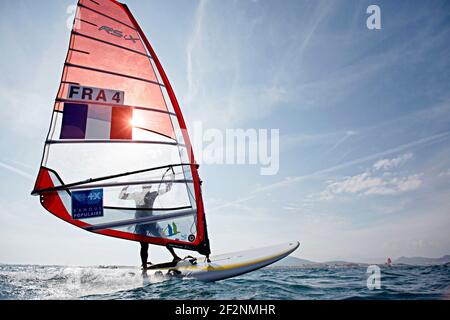 Charline Picon während des ISAF Sailing World Cup Hyères, RSX Women, am 18. April 2015 in Hyere, Frankreich - Foto Christophe Launay / DPPI Stockfoto