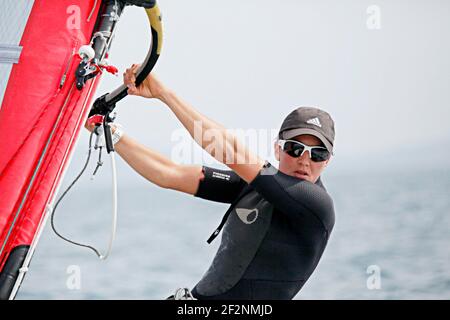 Charline Picon während des ISAF Sailing World Cup Hyères, RSX Women, am 18. April 2015 in Hyere, Frankreich - Foto Christophe Launay / DPPI Stockfoto