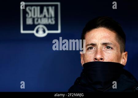 Atletico Madrids spanischer Stürmer Fernando Torres reagiert während des Fußballspiels der spanischen Meisterschaft Liga zwischen Atletico de Madrid und Real Sociedad am 2. Dezember 2017 im Wanda Metropolitano Stadion in Madrid, Spanien - Foto Benjamin Cremel / DPPI Stockfoto