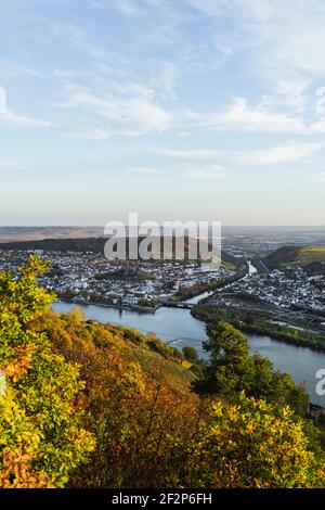 Spaziergang zur Burgruine Rossel im Rheingau Stockfoto