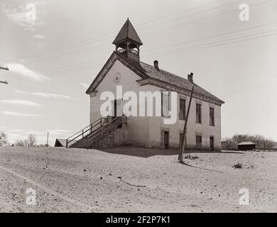 Mormon Bauernhof Dorf. Escalante, Utah. April 1936. Foto von Dorothea lange. Stockfoto