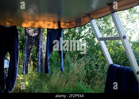 Camping Urlaub an der Ostsee Stockfoto