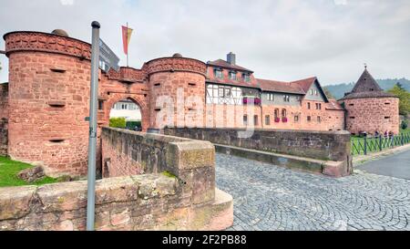 Jerusalem Tor, Untertor, Stadtmauer, Stadtbefestigung, historische Altstadt, Büdingen, Hessen, Deutschland, Europa Stockfoto