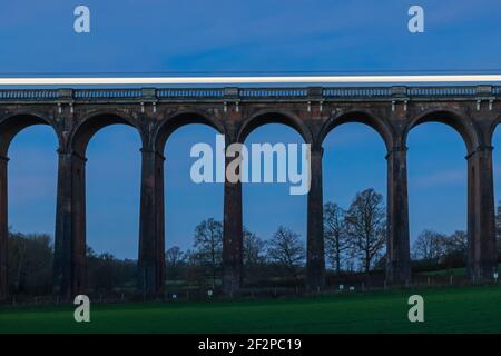 England, East Sussex, Balcombe, das viktorianische Eisenbahnviadukt aka Ouse Valley Viadukt auf der London to Brighton Railway Stockfoto