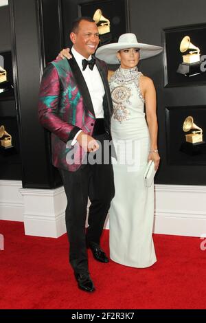 10. Februar 2019 - Los Angeles, Kalifornien, USA - 10. Februar 2019 - Los Angeles, Kalifornien - Alex Rodriguez, Jennifer Lopez. Jährliche GRAMMY Awards 61st im Staples Center. Bildnachweis: AdMedia (Bildnachweis: © AdMedia via ZUMA Wire) Stockfoto