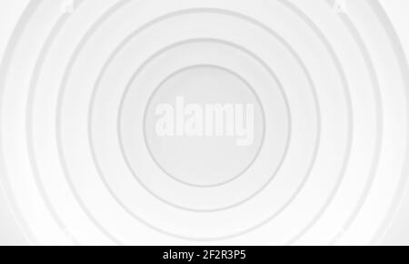 Weiße Kreise Hintergrund. Abstraktes Muster für Webseite, Vorlage, Hintergrund oder Broschürencover. 3D Rendern. Stockfoto