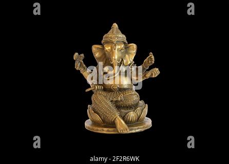 Die Gottheit Ganesha aus Indien, auch Ganesa oder Ganesh geschrieben, auch bekannt als Ganapati, Vinayaka und Pillaiyar, ist eine der bekanntesten und bekanntesten Gottheiten Stockfoto