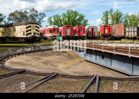 Lachlan Valley Railway Museum, Cowra, NSW Australien Stockfoto