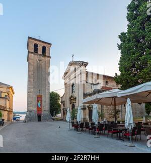 Sonnenaufgang Ansicht der Kathedrale von Pula in Kroatien Stockfoto