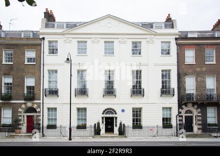 1-10 Bedford Square Georgische Architektur Bloomsbury von Thomas Leverton Robert Palmer Stockfoto