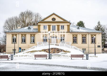 Zentrum des traditionellen Handwerks am Houvalt Manor in Maisiagala, historische Stadt in Vilnius Bezirk Gemeinde, Litauen, etwa 25 km entfernt Stockfoto