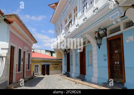 Ecuador Guayaquil - Kolonialhäuser in Nama Pompilio Llona Stockfoto