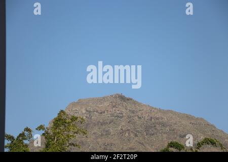 Gipfel der Teneriffa Berge gegen dramatischen Himmel Stockfoto