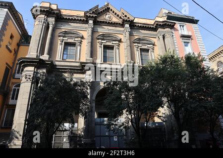 Napoli - Chiesa di San Giovanni Battista delle Monache Stockfoto