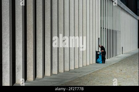 Moderne Architektur in der James simon Galerie in berlin Stockfoto