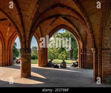 Die historische Laube im Park von babelsberg, potsdam Stockfoto