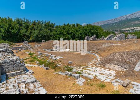 Römisches Theater im antiken Salona in der Nähe von Split, Kroatien Stockfoto