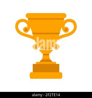 Goldene Tasse Vektor Erfolg Auszeichnung glänzende Illustration. Sport Gold Achievement Icon Trophäe Preis Feier Champion. Gewinner belohnen den ersten Platz Stock Vektor