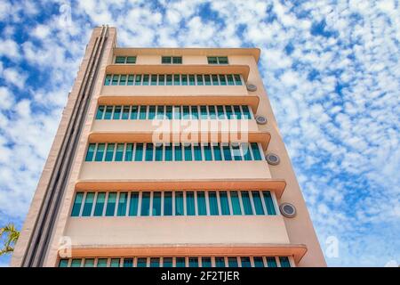 Art-Deco-Gebäudeviertel, Miami, Florida, USA Stockfoto