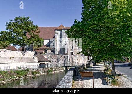 Fluss in Chartres Stockfoto