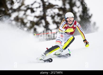 Lena Duerr, Deutschland, startet am 13. März 2021 beim Frauen-Slalom-Rennen des FIS Ski Alpine World Cup in Are, Schweden. Foto: Pontus Lundahl / TT / kod 10050 *SCHWEDEN AUS* Stockfoto