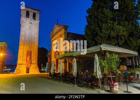 Sonnenaufgang Ansicht der Kathedrale von Pula in Kroatien Stockfoto