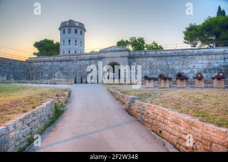 Festung Kastel in der kroatischen Stadt Pula Stockfoto