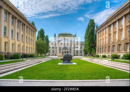 Kroatisches Staatsarchiv in Zagreb, Kroatien Stockfoto