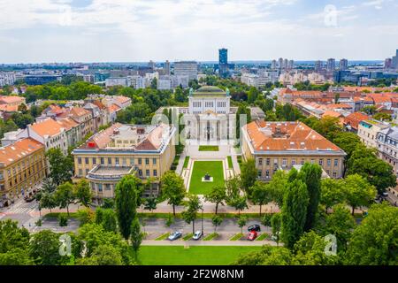 Kroatisches Staatsarchiv in Zagreb, Kroatien Stockfoto