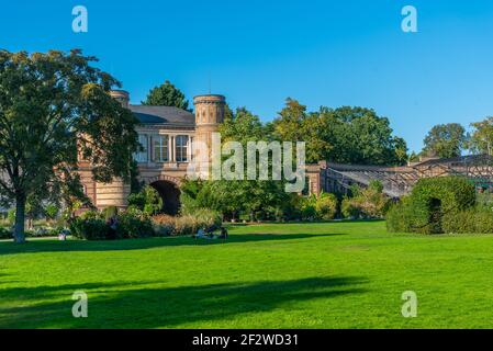 Botanischer Garten im Karlsruher Schloss in Deutschland Stockfoto