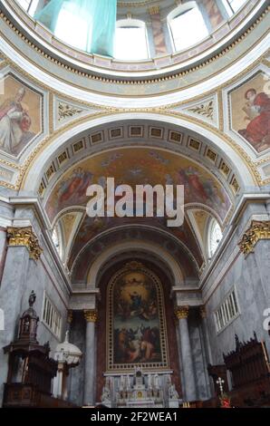 Fresken der Basilika Esztergom, Budapest, Ungarn Stockfoto