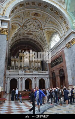 Fresken der Basilika Esztergom, Budapest, Ungarn Stockfoto