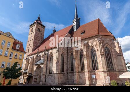 Kirche St. Georg in der Stadt Schmalkalden, Thüringen Stockfoto