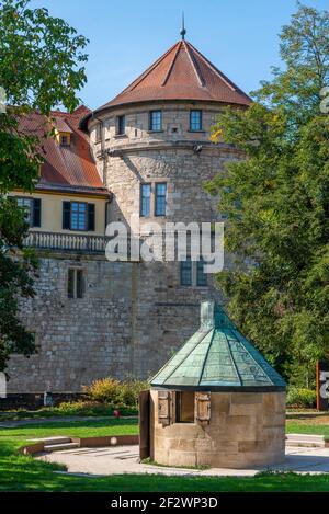 Sternwarte am Hohentubinger Schloss in Tübingen, Deutschland Stockfoto