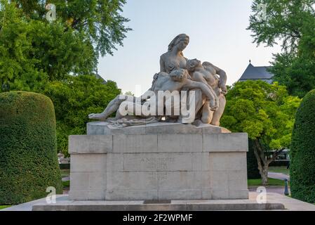 Denkmal für die französischen Opfer in Straßburg, Frankreich Stockfoto