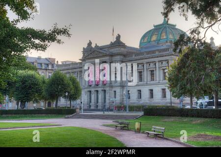 Nationale Universitätsbibliothek von Straßburg, frankreich Stockfoto