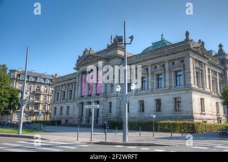 Nationale Universitätsbibliothek von Straßburg, frankreich Stockfoto