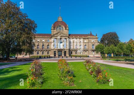 Ansicht des Palais du Rhin in Straßburg, Frankreich Stockfoto