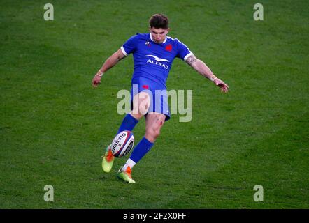 London, Großbritannien. März 2021, 13th. TWICKENHAM, ENGLAND - 13. MÄRZ: Matthew Jalibert von Frankreich während Guinness 6 Nationen zwischen England und Frankreich im Twickenham Stadium, London, Großbritannien am 13th. März 2021 Credit: Action Foto Sport/Alamy Live News Stockfoto