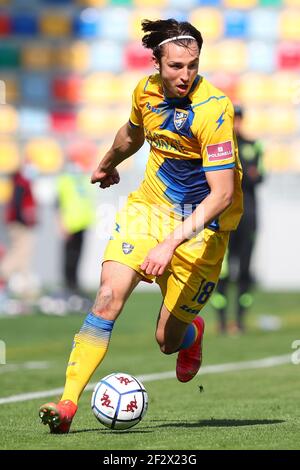 Andrija Novakowitsch von Frosinone in Aktion während der italienischen Meisterschaft, BKT Lega Serie B Fußballspiel zwischen Frosinone Calcio und Brescia Calcio am 13. März 2021 im Benito Stirpe Stadion in Frosinone, Italien - Foto Federico Proietti / DPPI Stockfoto