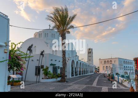 Orthodoxe Metropolitan Kathedrale in Thira, Griechenland Stockfoto