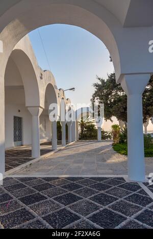 Orthodoxe Metropolitan Kathedrale in Thira, Griechenland Stockfoto