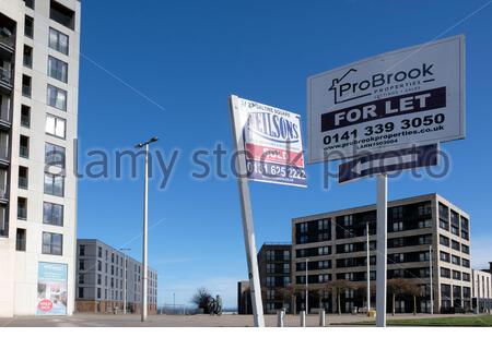 Moderne Wohnimmobilie Ausverkauft am Saltyre Square, Waterfront Avenue, Granton Edinburgh, Schottland Stockfoto