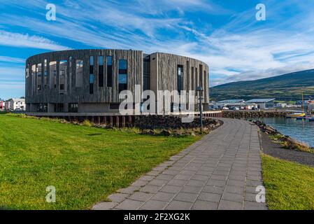 Hof Kultur- und Konferenzzentrum in Akureyri, Island Stockfoto